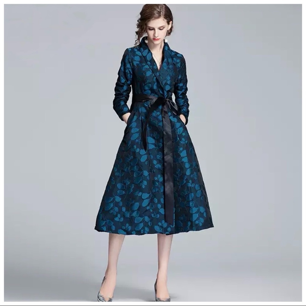 Textured Teal & Black JacketThe Sanah - Picture 5 of 11